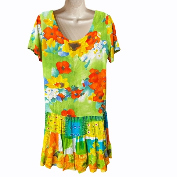 Jams World EFFERVESCENT Floral Print Dress Size S - Picture 5 of 9